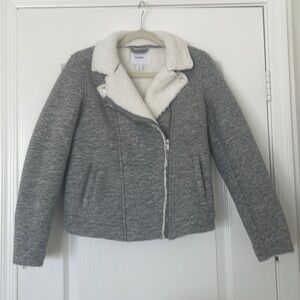 Sherpa Lined Moto Jacket. Only worn once!